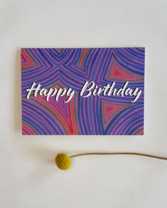 WATERCOLOR RAINBOW SCOPE BIRTHDAY CARD - 10 PACK