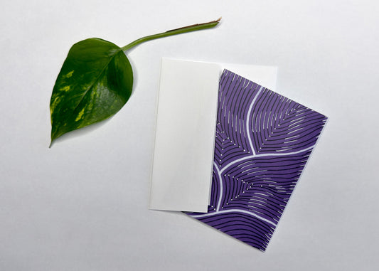 FIG CALATHEA BOTANICAL PRINT BLANK NOTE CARD - 10 PACK