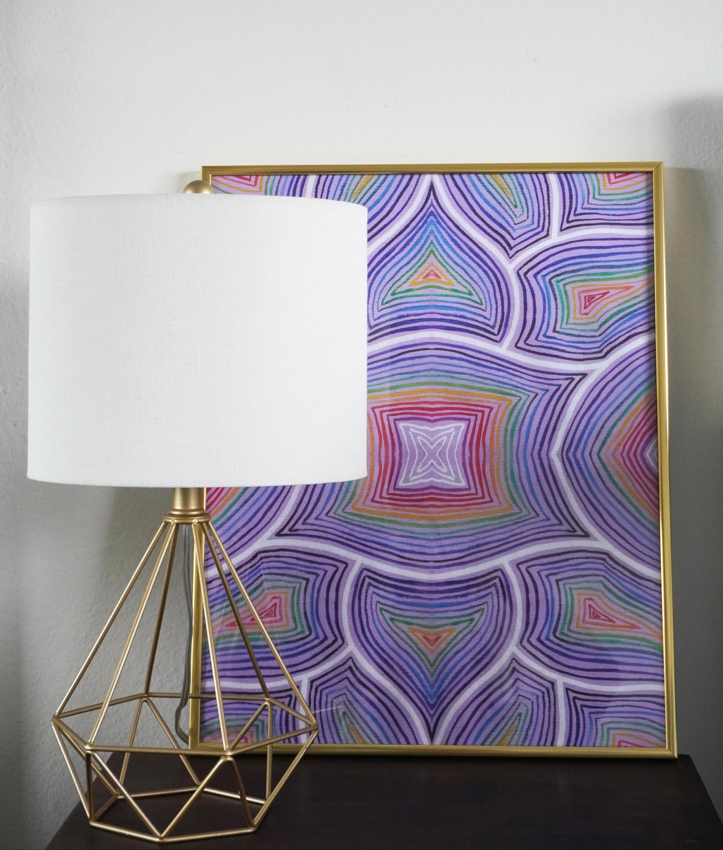 WATERCOLOR RAINBOW KALEIDO - Museum Quality Matte Paper Poster