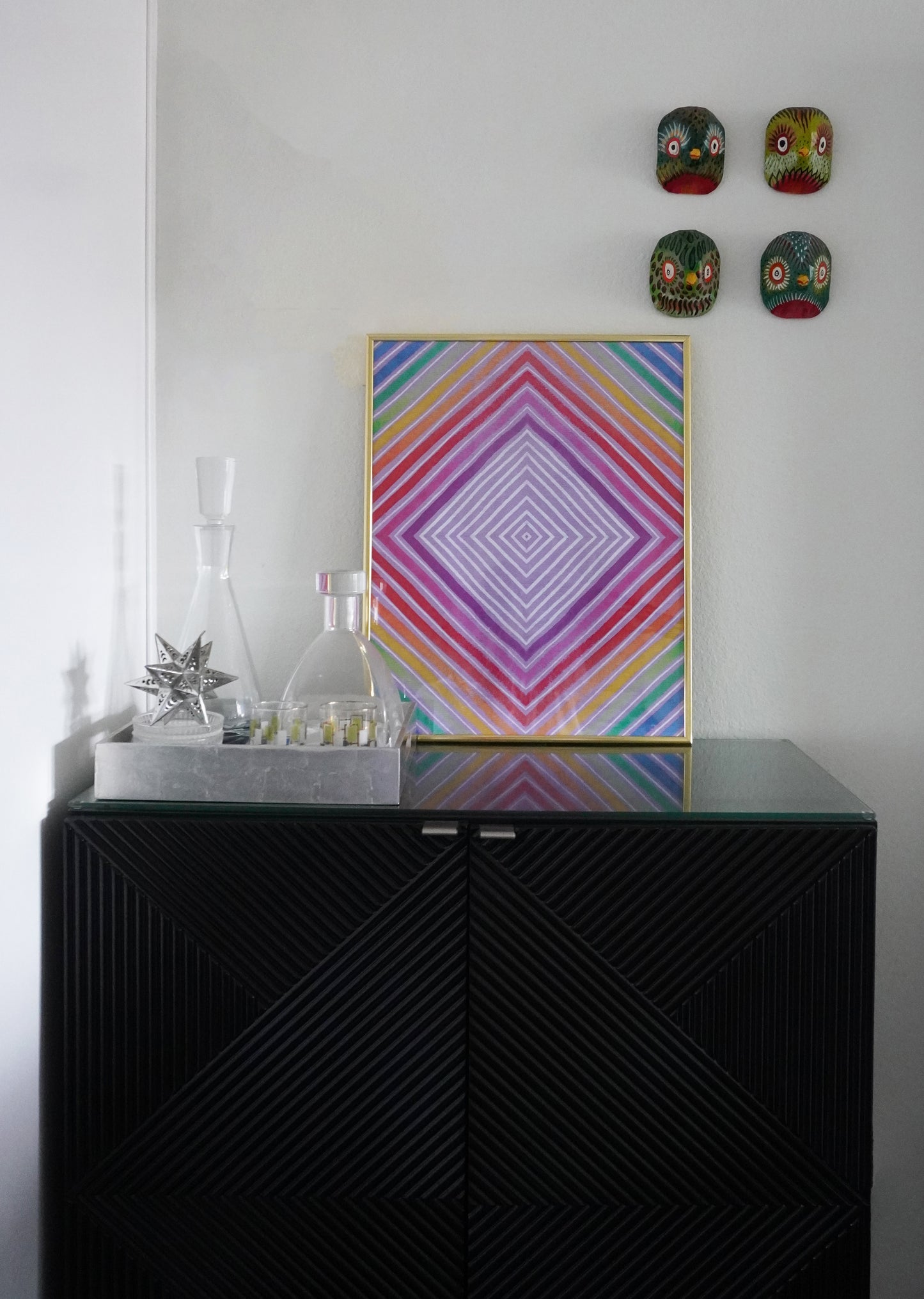 WATERCOLOR RAINBOW PRISM- Museum Quality Matte Paper Poster