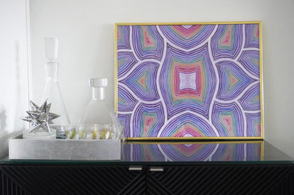 WATERCOLOR RAINBOW KALEIDO - Museum Quality Matte Paper Poster